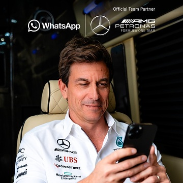 M406484 WhatsApp and Mercedes-AMG PETRONAS F1 Team Launch Exciting New Partnership