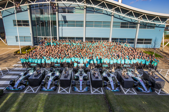 Mercedes-AMG Petronas Motorsport celebrates fifth consecutive Formula One World Championship double