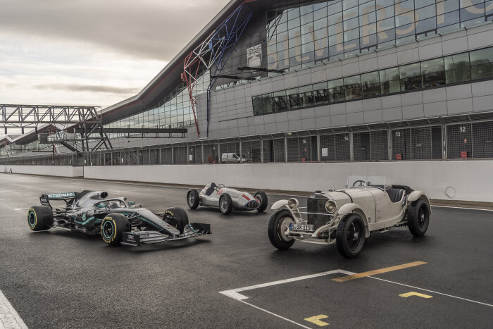 M189650 Mercedes-Benz Classic Insight: 125 years of Motorsport, Silverstone, Day 1