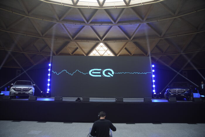 M192765 2019 Spanish Grand Prix, Wednesday - EQC Launch. [Mercedes-Benz EQC 400 4MATIC | Stromverbrauch kombiniert: 20,8 - 19,7 kWh/100 km | CO₂-Emissionen kombiniert: 0 g/km | http://mb4.me/nefz-electric ]