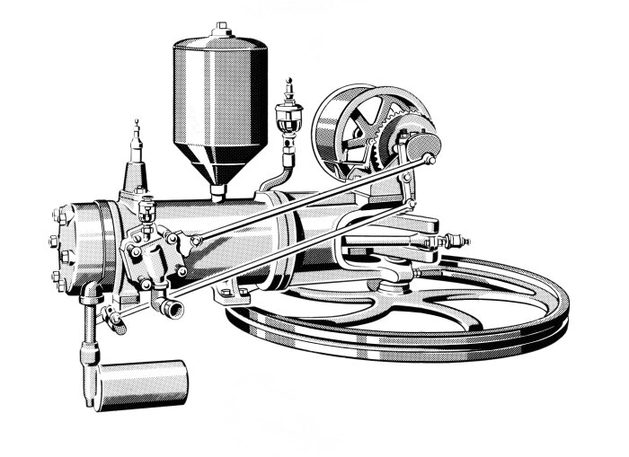 M204747 Engine of the Benz Patent Motor Car