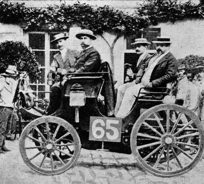 M204757 This Peugeot with a Daimler engine was awarded the joint first first place in the world's first ever car race