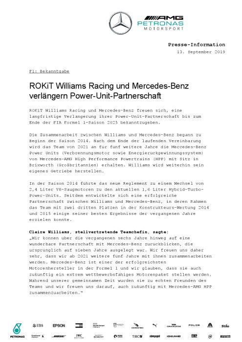 M211655 F1: Announcement