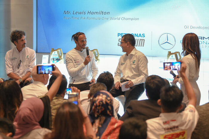 M213067 Lewis Hamilton visits Kuala Lumpur for a day with PETRONAS