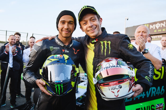 M224233 Lewis Hamilton and Valentino Rossi - Valencia #LH44VR46