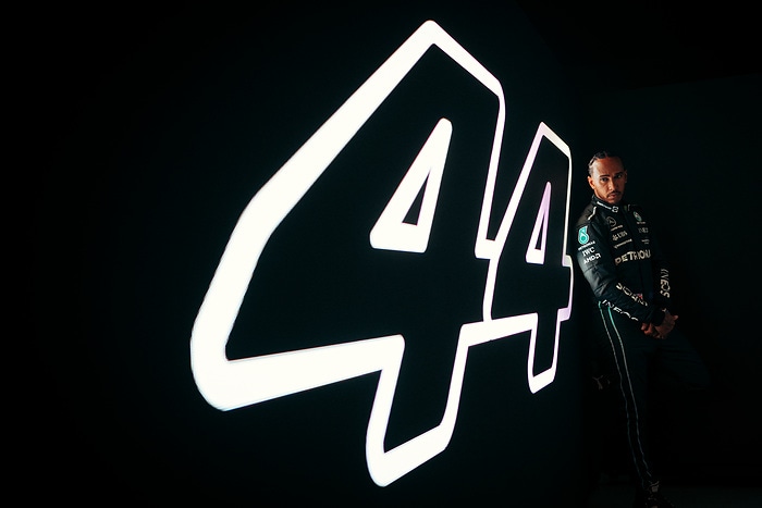 M298835 Mercedes-AMG F1 W13 E Performance Launch - Lewis Hamilton