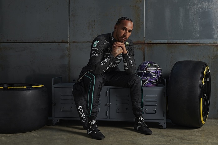 M298842 Mercedes-AMG F1 W13 E Performance Launch - Lewis Hamilton