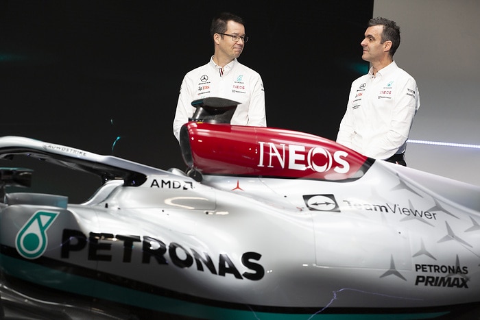 M299011 Mercedes-AMG F1 W13 E Performance Launch - Steve Etherington 