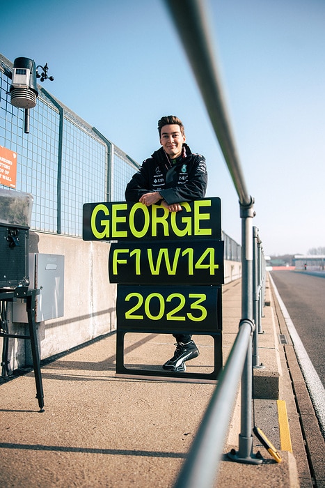 M350563 Mercedes-AMG F1 W14 E Performance Launch - Finn Pomeroy