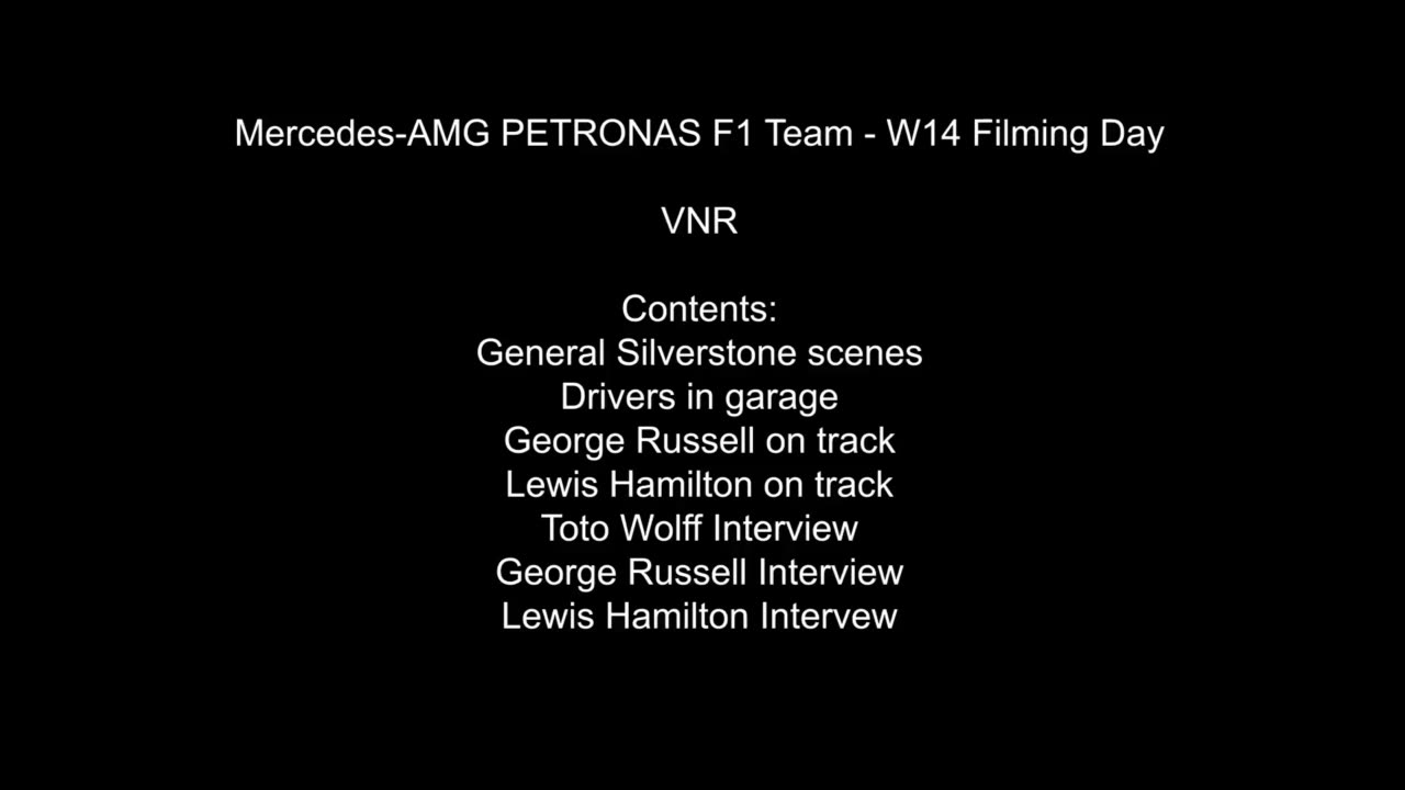 M351814 Mercedes-AMG F1 W14 E PERFORMANCE Launch Shakedown VNR