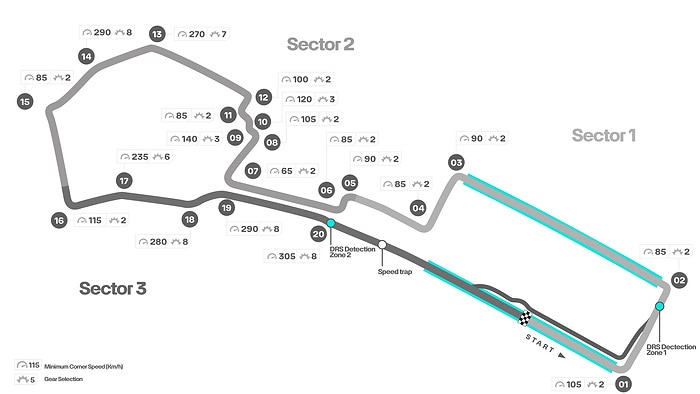M363105 ENGLISH: Track Map