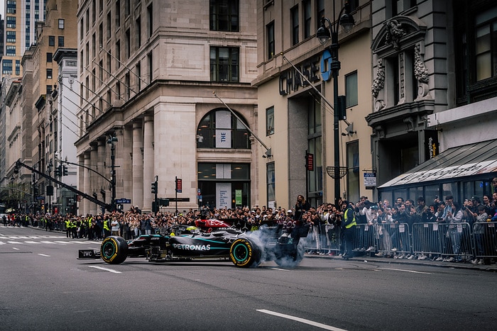 M429229 Team Celebrates WhatsApp Partnership with Iconic New York Demo Run