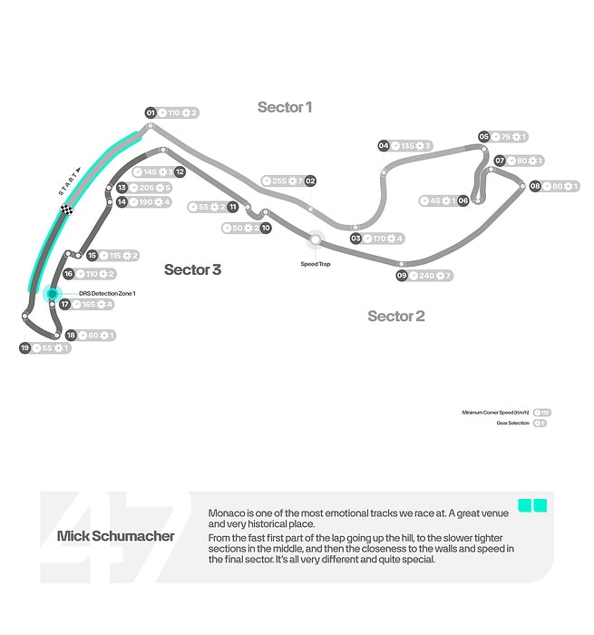 M435222 ENGLISH: 2024 Monaco GP - Track Map