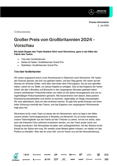 M445135 GERMAN: 2024 British Grand Prix - Preview