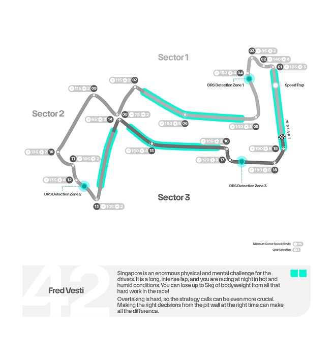 M460839 ENGLISH: 2024 Singapore Grand Prix - Track Map