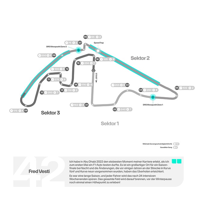 M476726 GERMAN: 2024 Abu Dhabi Grand Prix - Track Map
