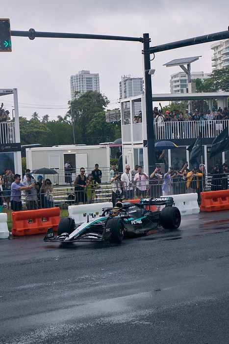 M528550 adidas x Mercedes-AMG PETRONAS F1 Team x Bad Bunny - Puerto Rico Demo Run