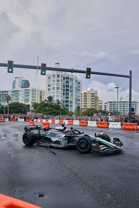 M528561 adidas x Mercedes-AMG PETRONAS F1 Team x Bad Bunny - Puerto Rico Demo Run