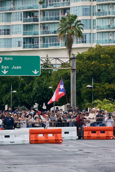 M528562 adidas x Mercedes-AMG PETRONAS F1 Team x Bad Bunny - Puerto Rico Demo Run