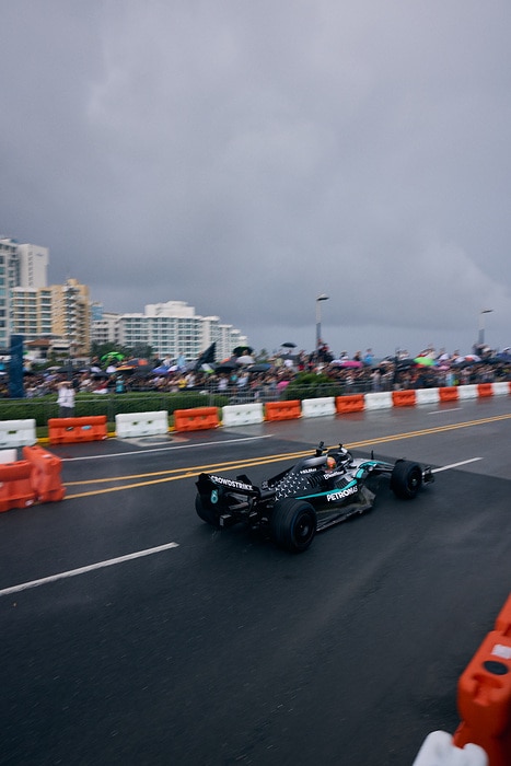 M528566 adidas x Mercedes-AMG PETRONAS F1 Team x Bad Bunny - Puerto Rico Demo Run