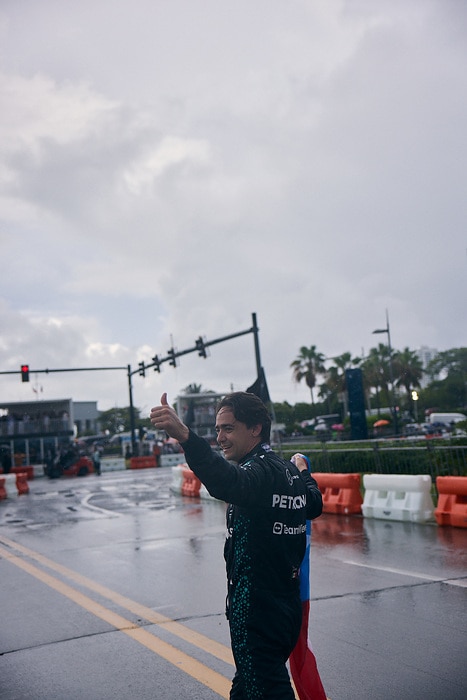M528568 adidas x Mercedes-AMG PETRONAS F1 Team x Bad Bunny - Puerto Rico Demo Run