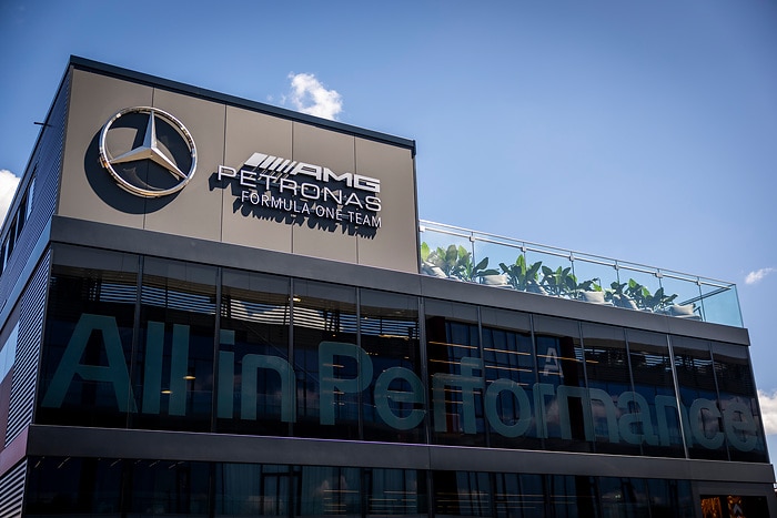 M541382 Mercedes-AMG PETRONAS F1 Team achieves 99% sustainable fuels coverage across 2025 European season race and marketing truck logistics