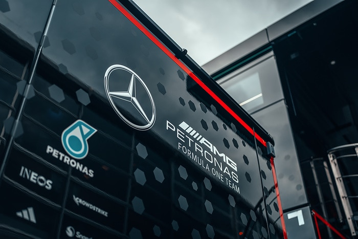 M541384 Mercedes-AMG PETRONAS F1 Team achieves 99% sustainable fuels coverage across 2025 European season race and marketing truck logistics